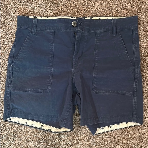 The North Face Blue Cargo Shorts Relaxed Fit - Picture 1 of 3